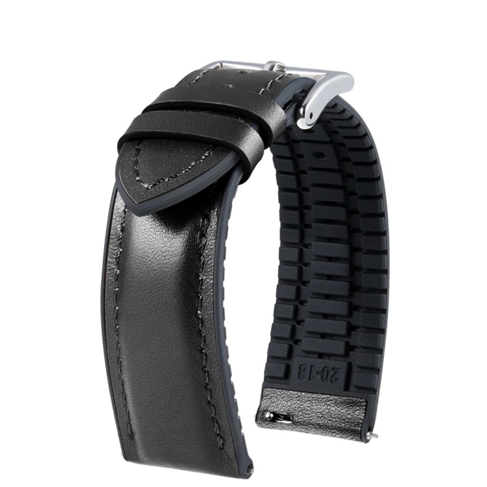 Black Leather Watch Strap
